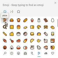Windows 10 Emoji box screenshot