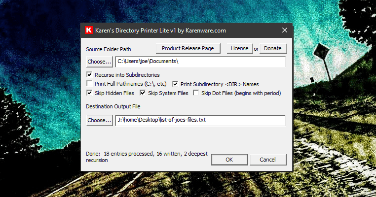 Karen's Directory Printer Lite portable File List generator v1 Released ...