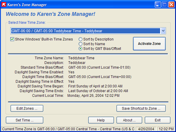Download your copy of Karen's Zone Manager